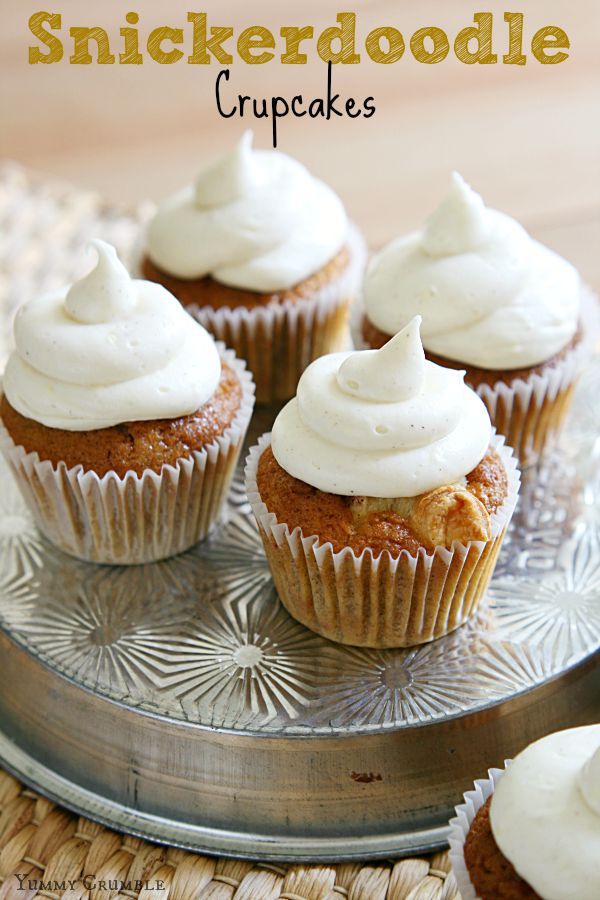Snickerdoodle Crupcakes with Cream Cheese Frosting
