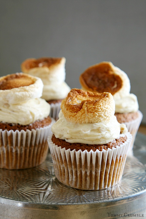 Sweet Potato Cupcakes with Maple Walnut Frosting