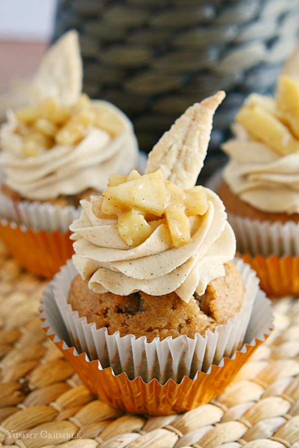 Apple Pie Cupcakes with Brown Sugar Buttercream